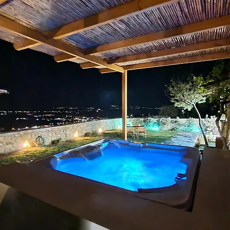 7days I Relax With Private Jacuzzi & Seaview Appartement Agkidia